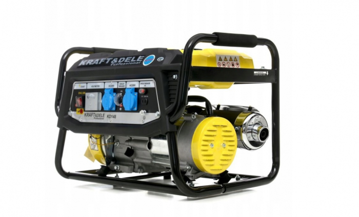 Resigilat-Generator curent 3.5kW 3500W 2x230V 12V motor benzina 7CP (KD148) [12]