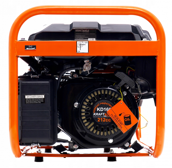 Generator curent 3.5kW 3500W 2x230V 12V motor benzina 7CP (KD160) [10]