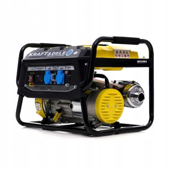 Generator curent 3.5kW 3500W 2x230V 12V motor benzina 7CP LCD (KD149) [7]
