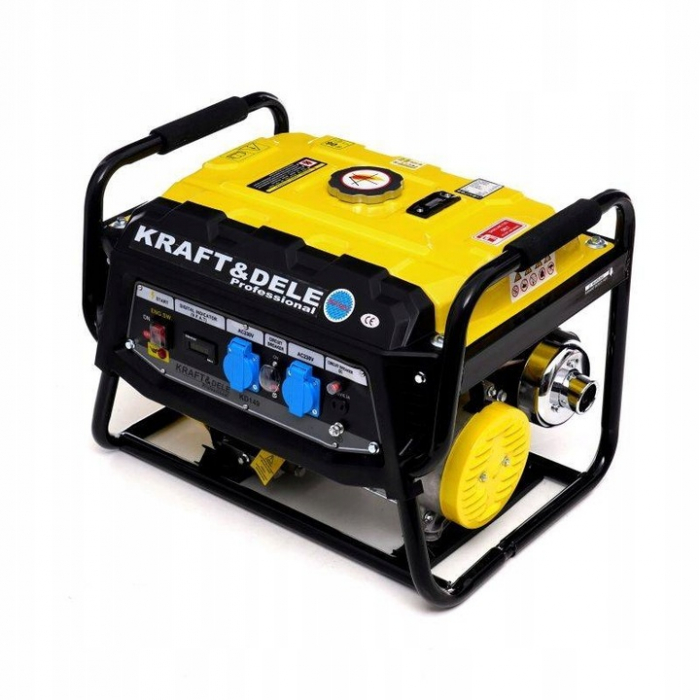 Generator curent 3.5kW 3500W 2x230V 12V motor benzina 7CP LCD (KD149) [1]