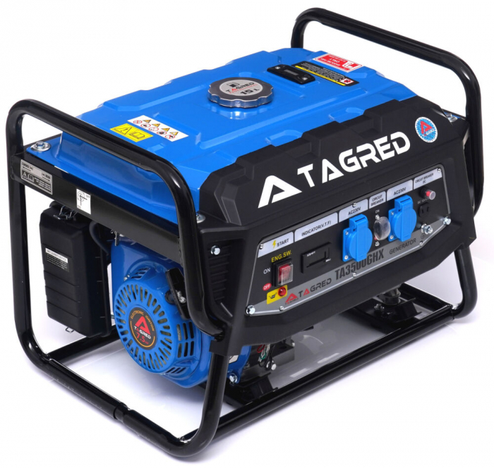Generator curent 3.5kw 3500W 2x230V 12V motor pe benzina 7.5CP (TA3500GHX) [11]