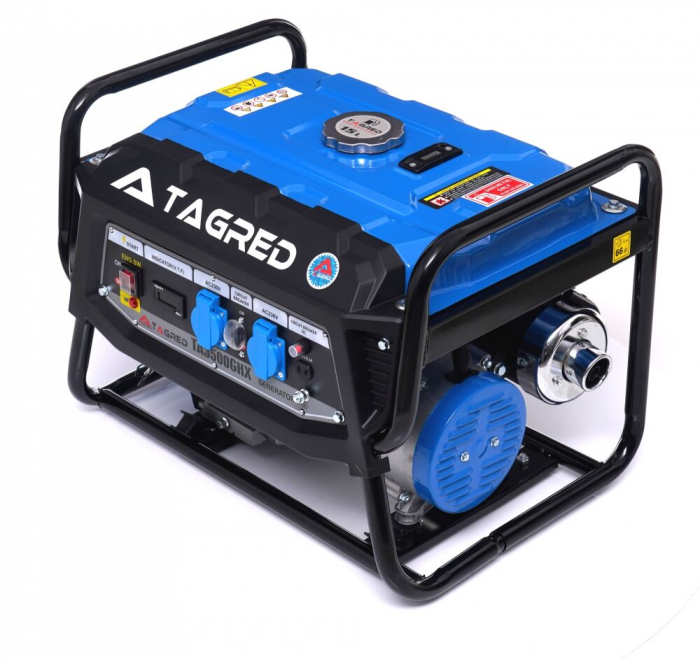 Generator curent 3.5kw 3500W 2x230V 12V motor pe benzina 7.5CP (TA3500GHX) [2]