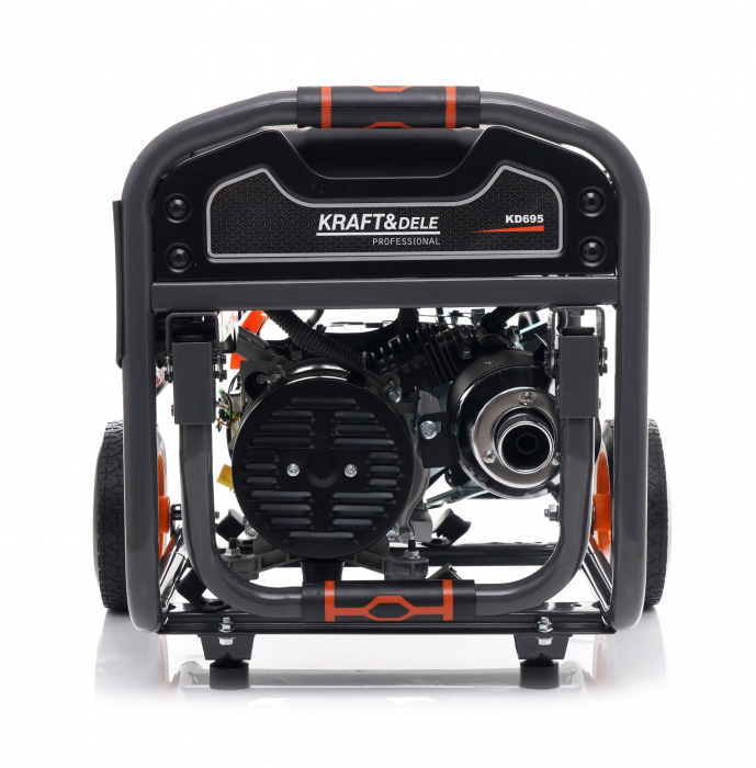Generator curent 3,5kW 3500W 2x230V 12V+roti si maner motor benzina 7CP (KD695) [2]