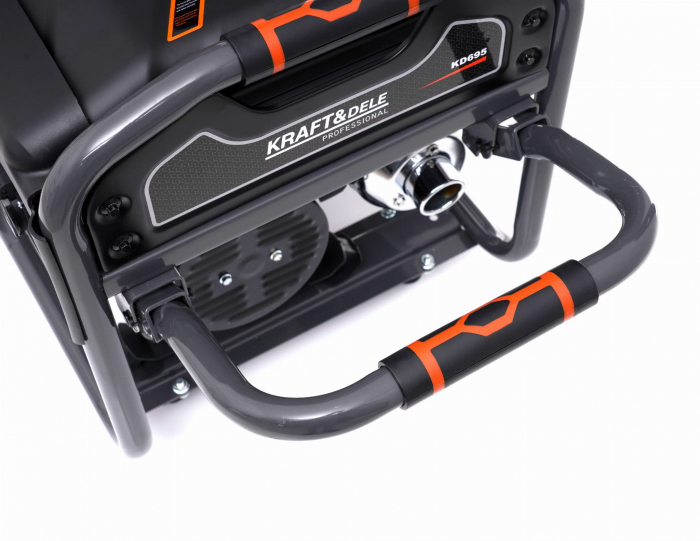 Generator curent 3,5kW 3500W 2x230V 12V+roti si maner motor benzina 7CP (KD695) [9]