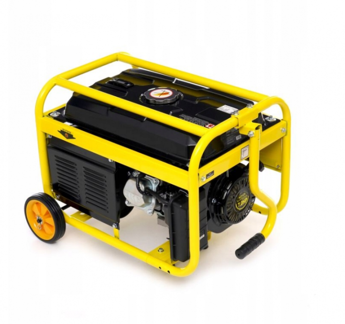 Generator curent 3.8kW 3800W 230V 12V + manere si roti motor benzina 7CP (KD125) [8]