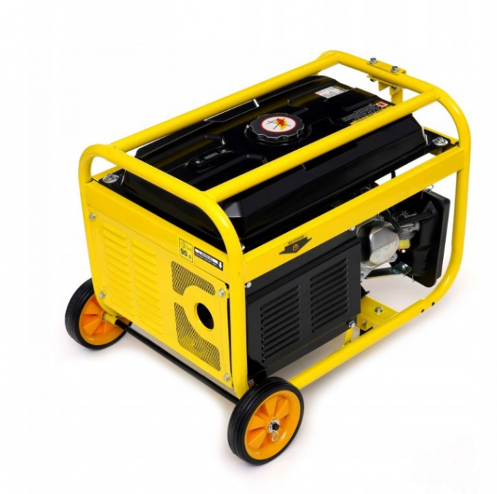 Generator curent 3.8kW 3800W 230V 12V + manere si roti motor benzina 7CP (KD125) [7]