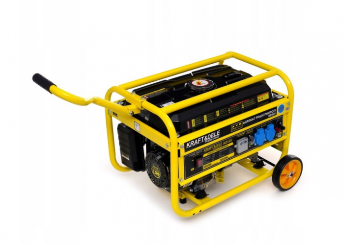 Generator curent 3.8kW 3800W 230V 12V + manere si roti motor benzina 7CP (KD125) [3]