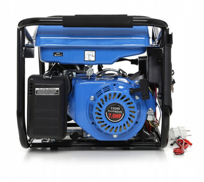Generator curent 3kW 3000W 230V 12V + pornire electrica la cheie motor benzina 7CP (KD143) [6]