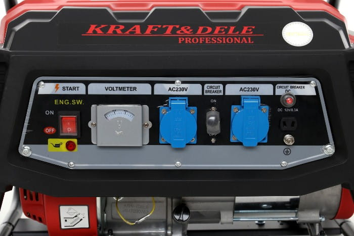 Generator curent 3kW 3000W 2x230V 12V motor benzina 7CP (KD136) [4]