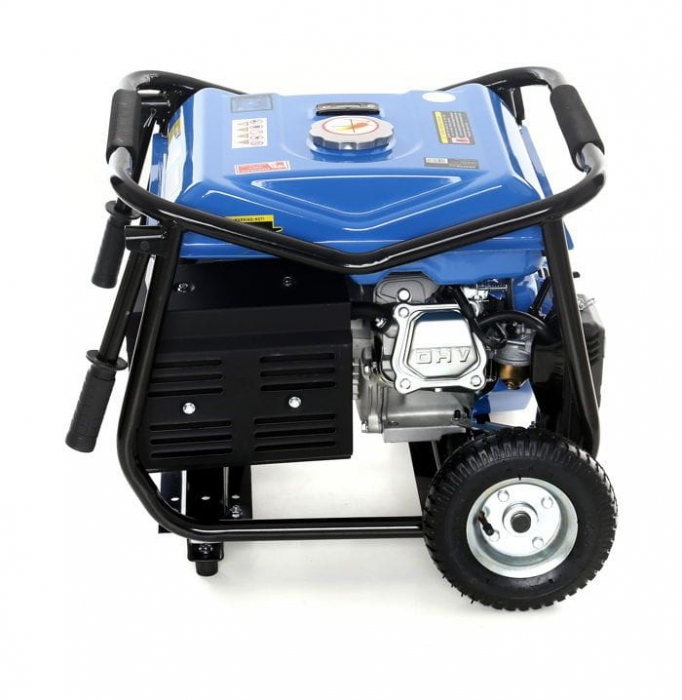 Generator curent 3kW 3000W 2x230V 12V+manere si roti, motor benzina 7CP (KD142) [2]