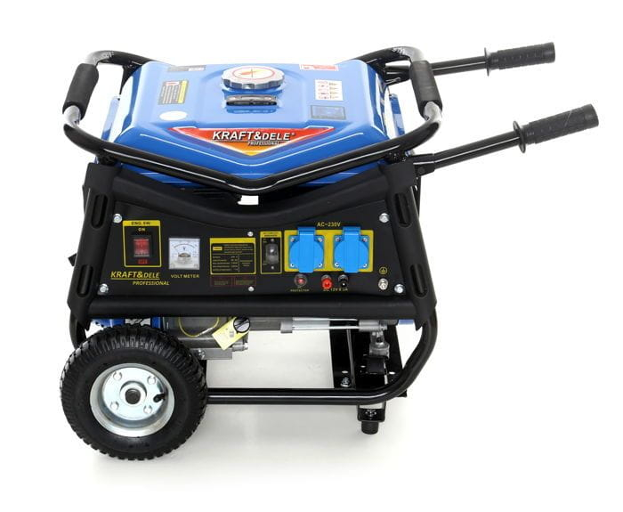 Generator curent 3kW 3000W 2x230V 12V+manere si roti, motor benzina 7CP (KD142) [5]