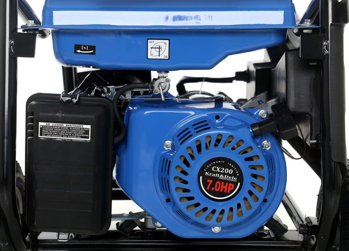 Generator curent 3kW 3000W 2x230V 12V+manere si roti, motor benzina 7CP (KD142) [10]