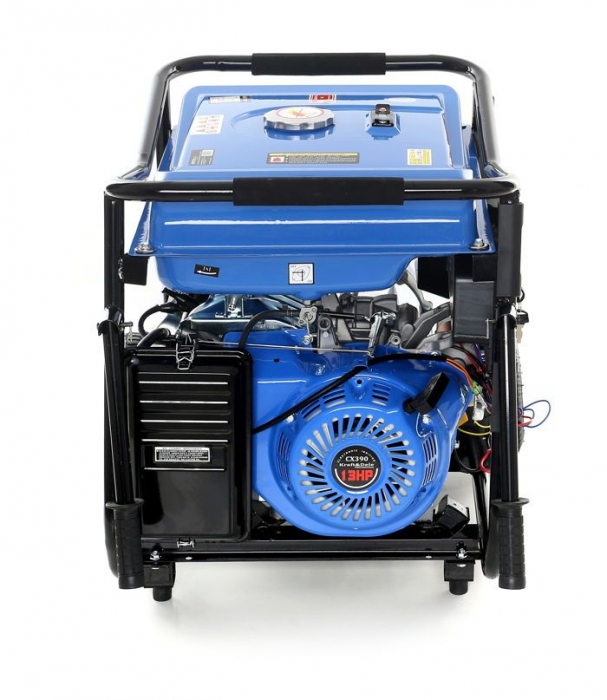Generator curent 5kW 5000W 230V 12V+pornire la cheie+manere si roti motor benzina 7CP (KD145) [7]