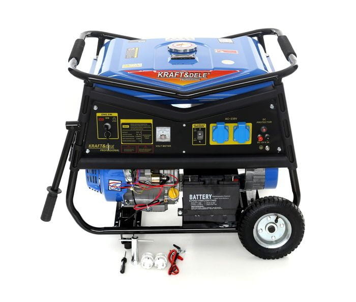 Generator curent 5kW 5000W 230V 12V+pornire la cheie+manere si roti motor benzina 7CP (KD145) [1]