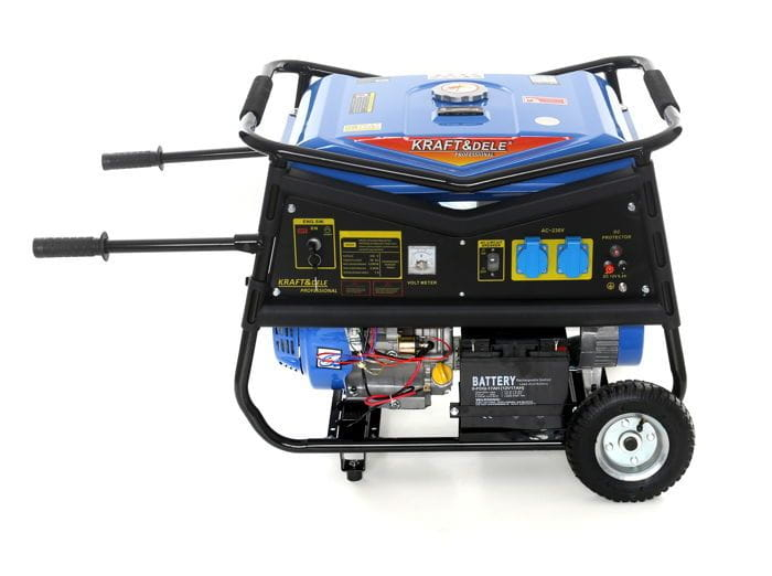 Generator curent 5kW 5000W 230V 12V+pornire la cheie+manere si roti motor benzina 7CP (KD145) [8]