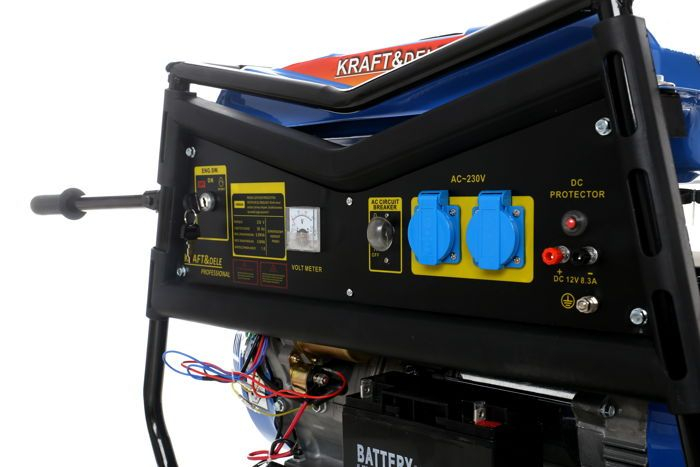 Generator curent 5kW 5000W 230V 12V+pornire la cheie+manere si roti motor benzina 7CP (KD145) [9]