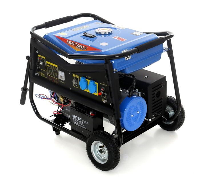 Generator curent 5kW 5000W 230V 12V+pornire la cheie+manere si roti motor benzina 7CP (KD145) [2]