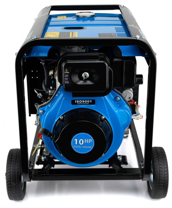 Generator curent 5kW 5000W 230v-380V + pornire electrica motor diesel motorina 10 CP (TA7350TD) [6]