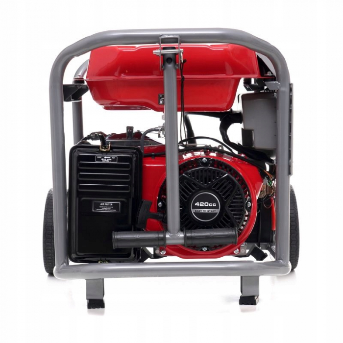 Generator curent 6.4kW 6400W 230V + pornire electrica la cheie + manere si roti motor benzina (KD634) [4]