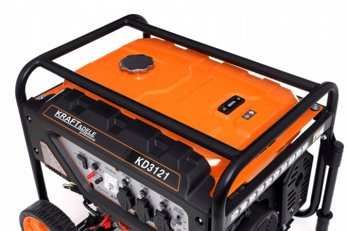 Generator curent 6.5kW 6500W 3x230V 1x12V motor benzina (KD3121) [10]