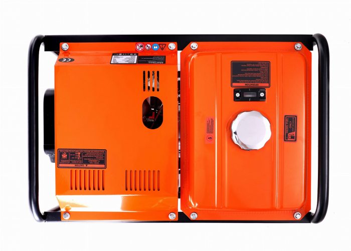Generator curent 6kW 6000W 230V12V+pornire electrica la cheie motor diesel motorina 8CP (KD167) [6]