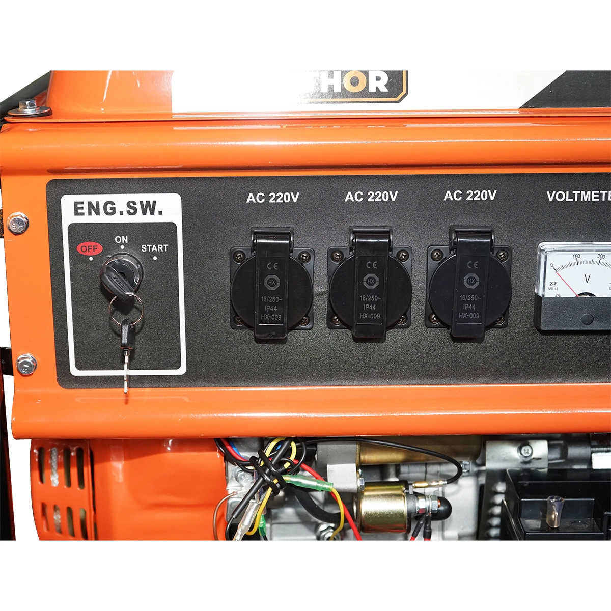 Generator curent 7.2kW 7200W 220-380V 12V motor benzina pornire electrica si manuala  (40TH202) [6]