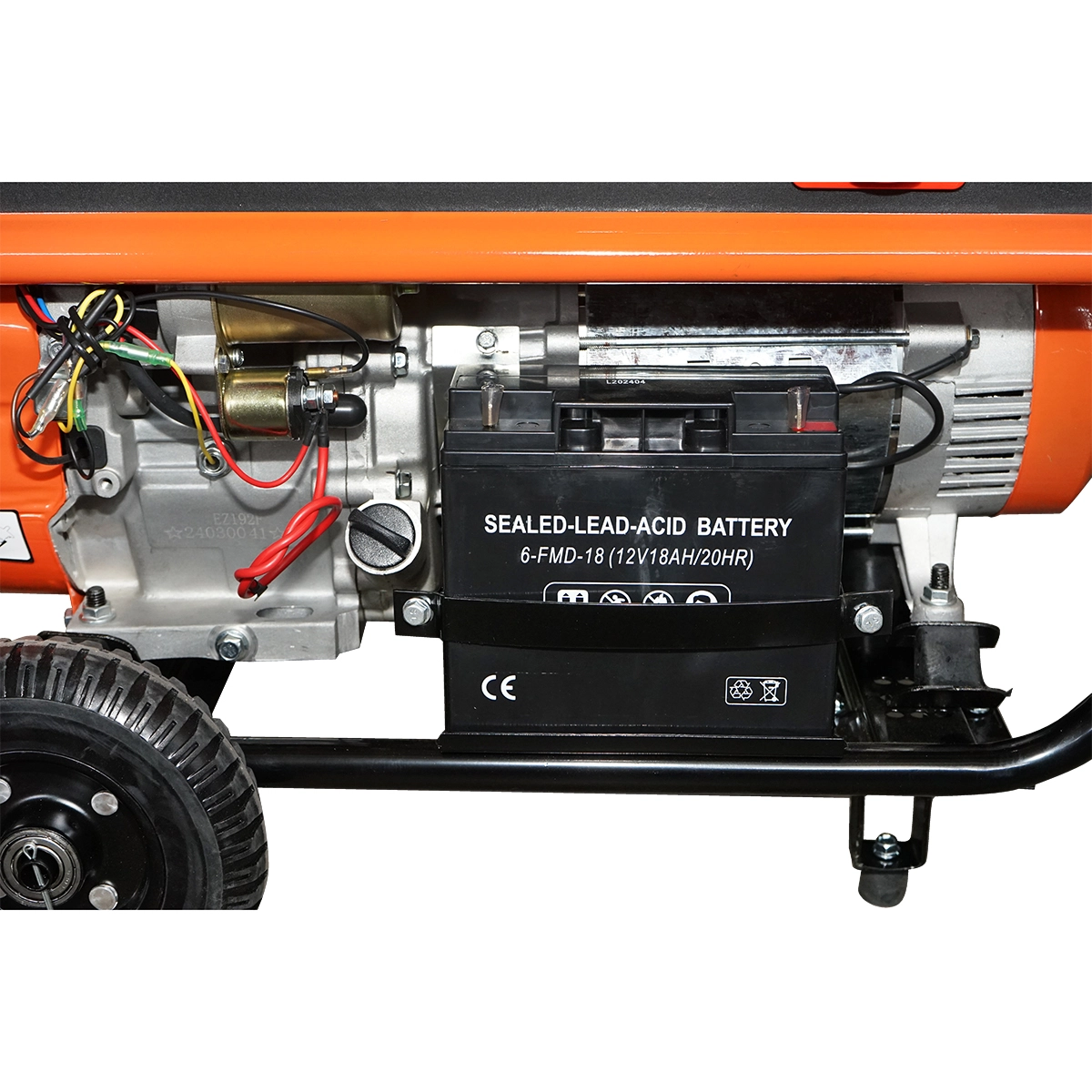 Generator curent 7.2kW 7200W 220-380V 12V motor benzina pornire electrica si manuala  (40TH202) [5]