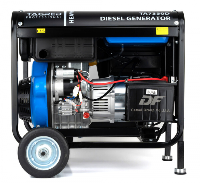 Generator curent 5kW 5000W 230v+ATS+pornire electrica motor diesel motorina 10 CP (TA7350D) [7]