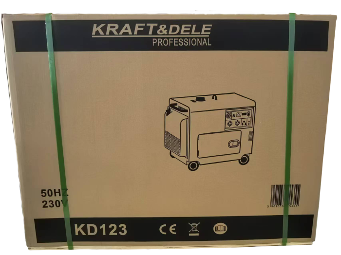 Generator curent 7kW 7000W 230V+ATS+pornire electrica motor diesel motorina 10CP (KD123_2K) [16]