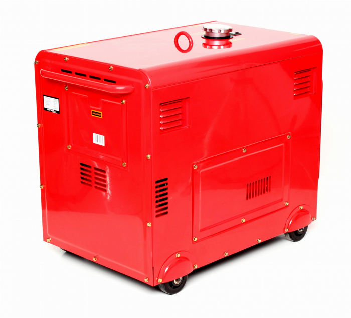 Generator curent 7kW 7000W 230V+ATS+pornire electrica motor diesel motorina 10CP (KD123_2K) [9]