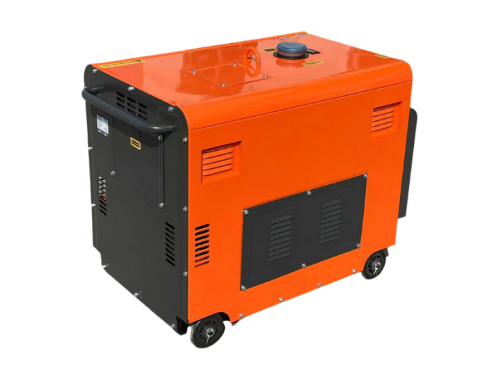 Generator curent 7kW 7000W 230V+ATS+pornire electrica motor diesel motorina 10CP (KD123_2K) [17]
