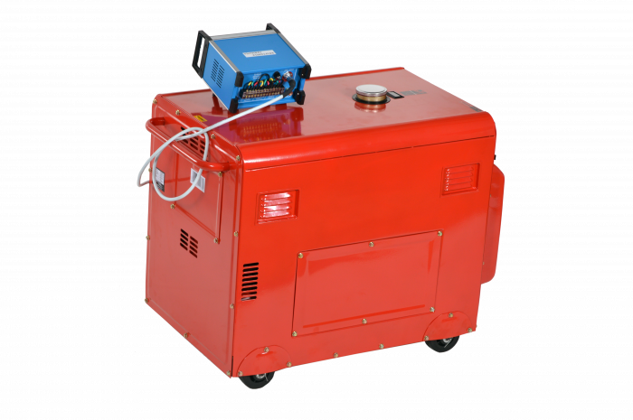 Generator curent 7kW 7000W 400v+ATS+pornire electrica motor diesel motorina (KD121) [5]