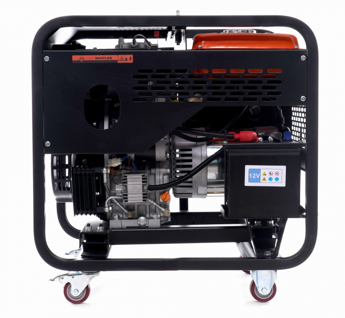 Generator curent 9kW 9000W 230V+pornire electrica motor diesel motorina 12CP (KD169) [7]