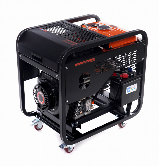 Generator curent 9kW 9000W 230V+pornire electrica motor diesel motorina 12CP (KD169) [6]