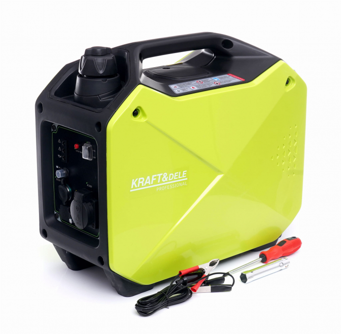Generator curent cu invertor inverter 2.1kw 2100W 230V 12V motor pe benzina 2.5CP (KD684) [3]