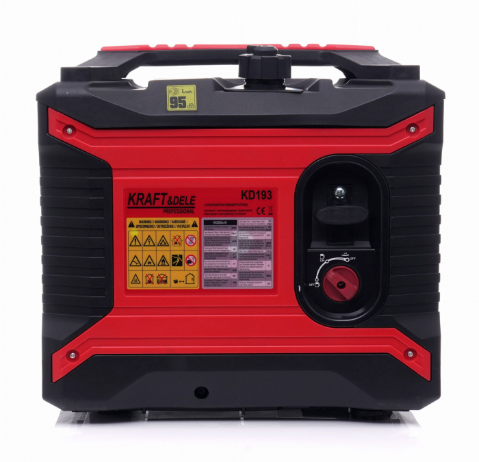 Generator curent cu invertor inverter 2.05kw 2050W 2x230V motor pe benzina 3.4CP (KD193) [4]