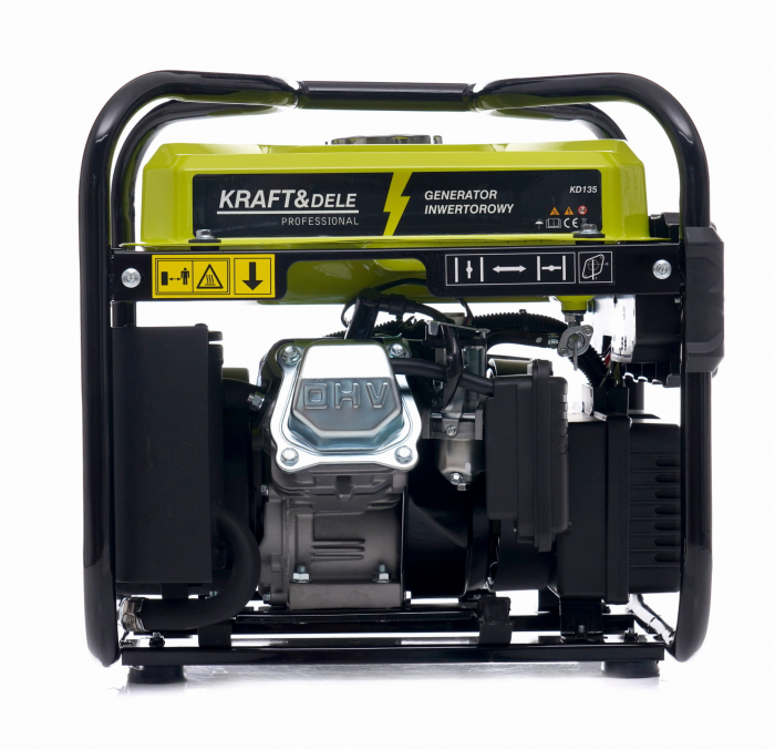 Generator curent cu invertor inverter 2kw 2000W 2x230V motor pe benzina 4CP (KD135) [8]