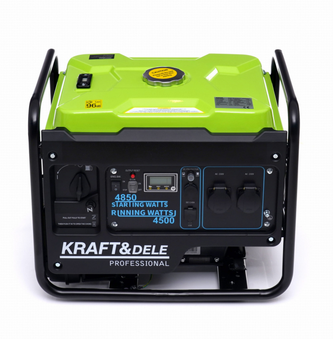 Generator curent cu invertor inverter 4.85kw 4850W 230V 12V motor pe benzina (KD688) [2]