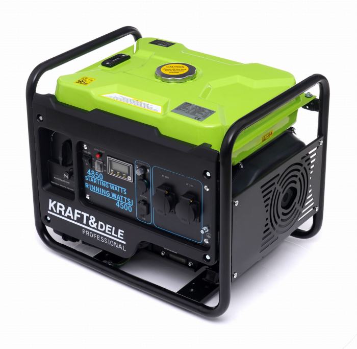 Generator curent cu invertor inverter 4.85kw 4850W 230V 12V motor pe benzina (KD688) [1]