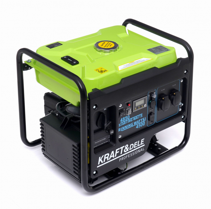 Generator curent cu invertor inverter 4.85kw 4850W 230V 12V motor pe benzina (KD688) [3]