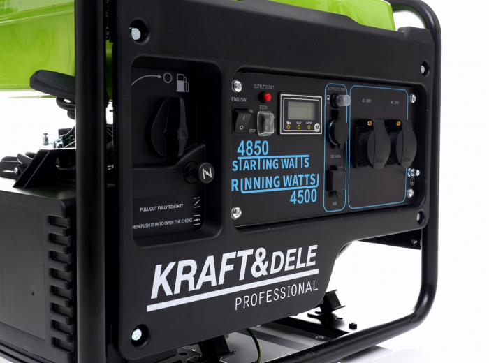 Generator curent cu invertor inverter 4.85kw 4850W 230V 12V motor pe benzina (KD688) [8]