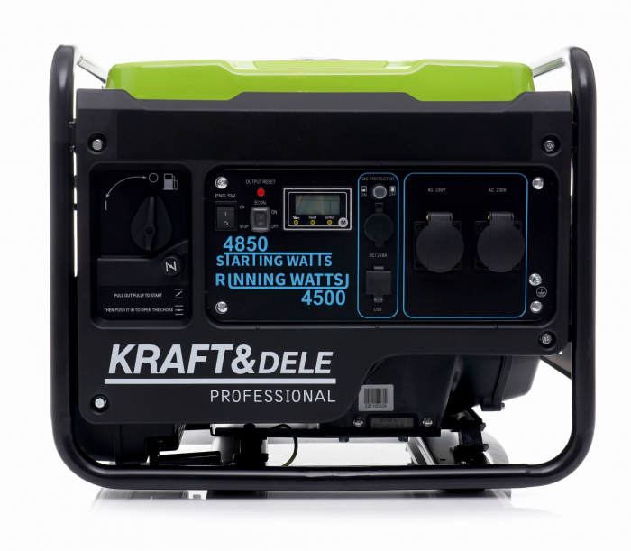 Generator curent cu invertor inverter 4.85kw 4850W 230V 12V motor pe benzina (KD688) [9]