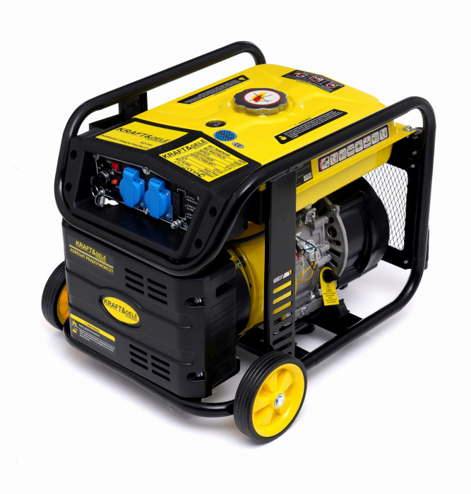 Generator curent cu invertor inverter 4.8kw 4800W 230V+manere si roti motor pe benzina 5.2CP (KD194) [8]