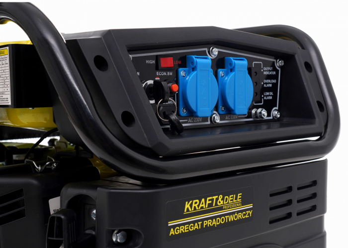 Generator curent cu invertor inverter 4.8kw 4800W 230V+manere si roti motor pe benzina 5.2CP (KD194) [5]