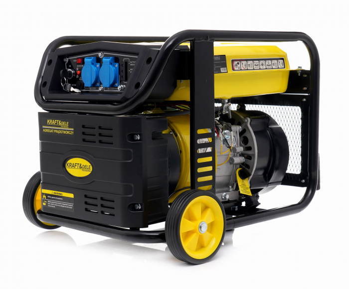 Generator curent cu invertor inverter 4.8kw 4800W 230V+manere si roti motor pe benzina 5.2CP (KD194) [3]