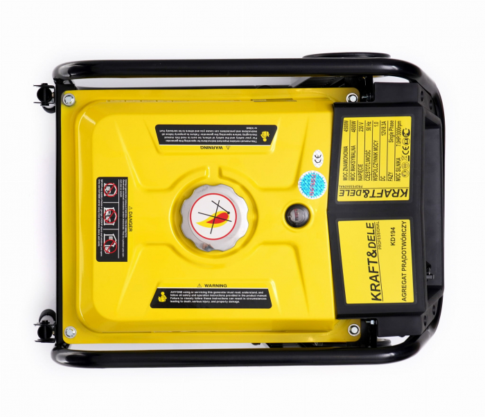 Generator curent cu invertor inverter 4.8kw 4800W 230V+manere si roti motor pe benzina 5.2CP (KD194) [10]