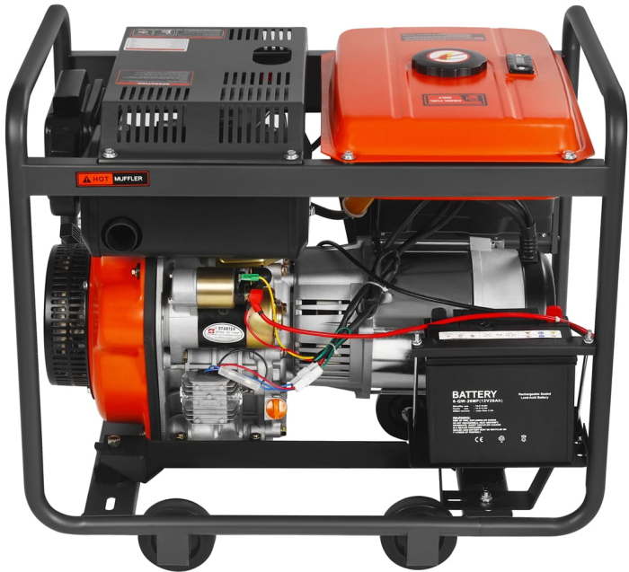 Generator curent motor diesel 7 kW 2x230, 400V (KD3243) [25]