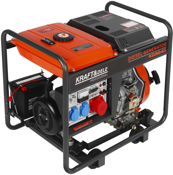 Generator curent motor diesel 7 kW 2x230, 400V (KD3243) [20]