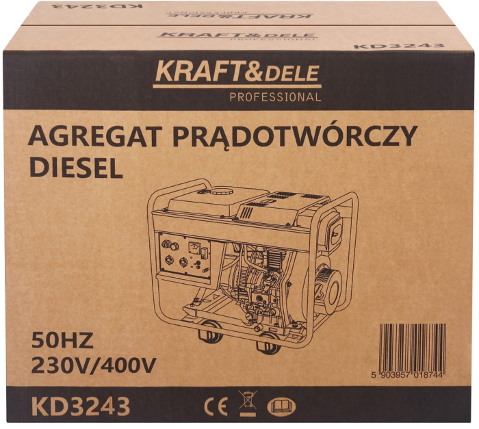 Generator curent motor diesel 7 kW 2x230, 400V (KD3243) [30]