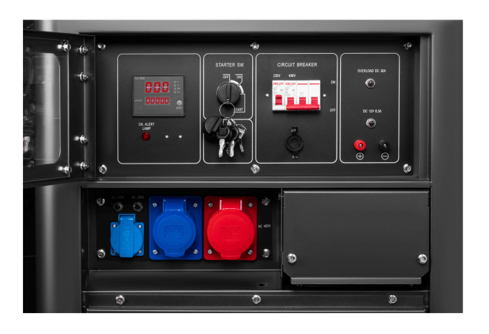Generator de curent diesel trifazic 18kW 230V/400V pornire electrica la cheie (KD3247) [7]
